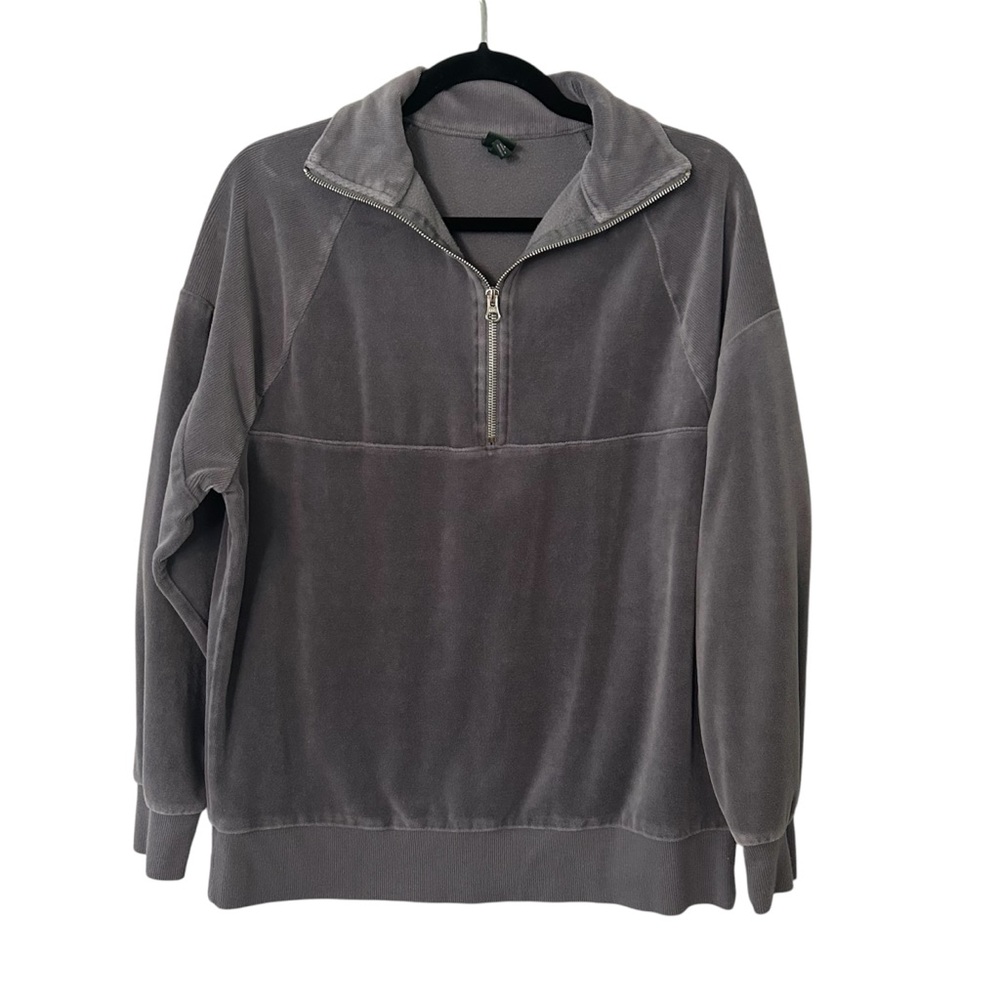 Wild Fable Target Gray Half Zip Sweater Women’s Size Small